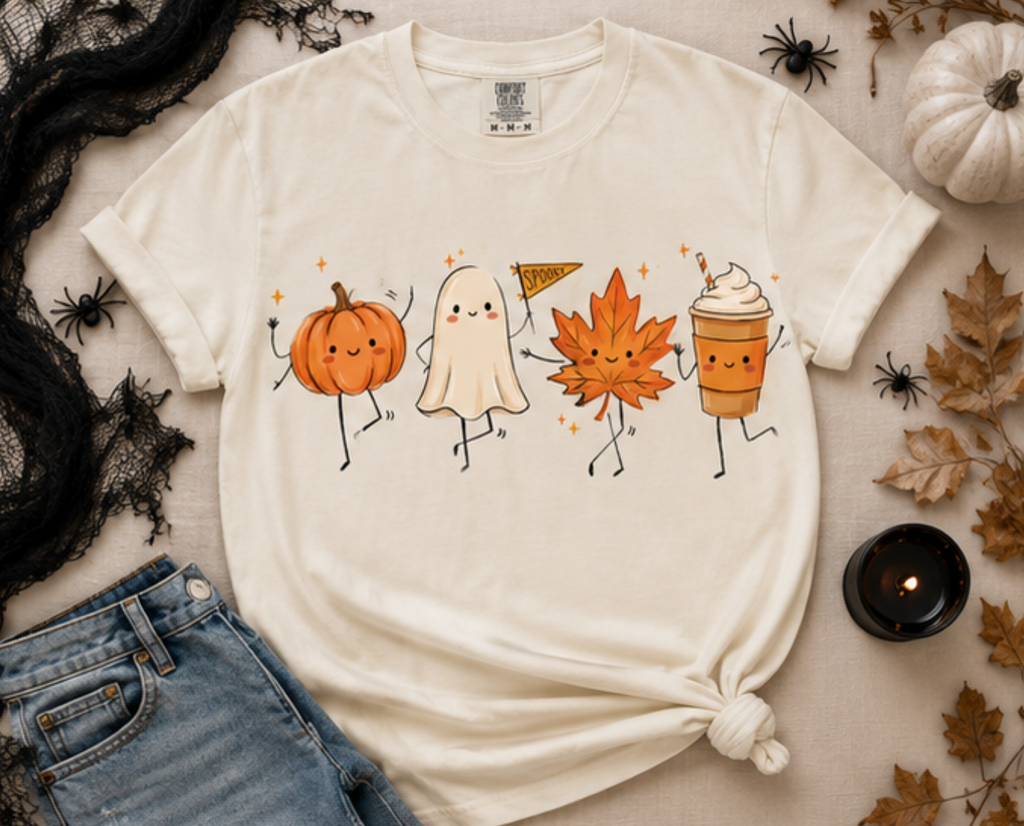 Spooky Little Friends Comfort Colors Tee