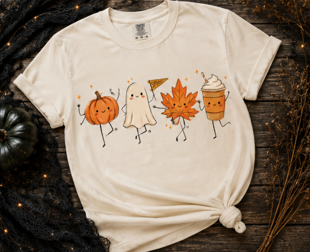 Spooky Little Friends Comfort Colors Tee