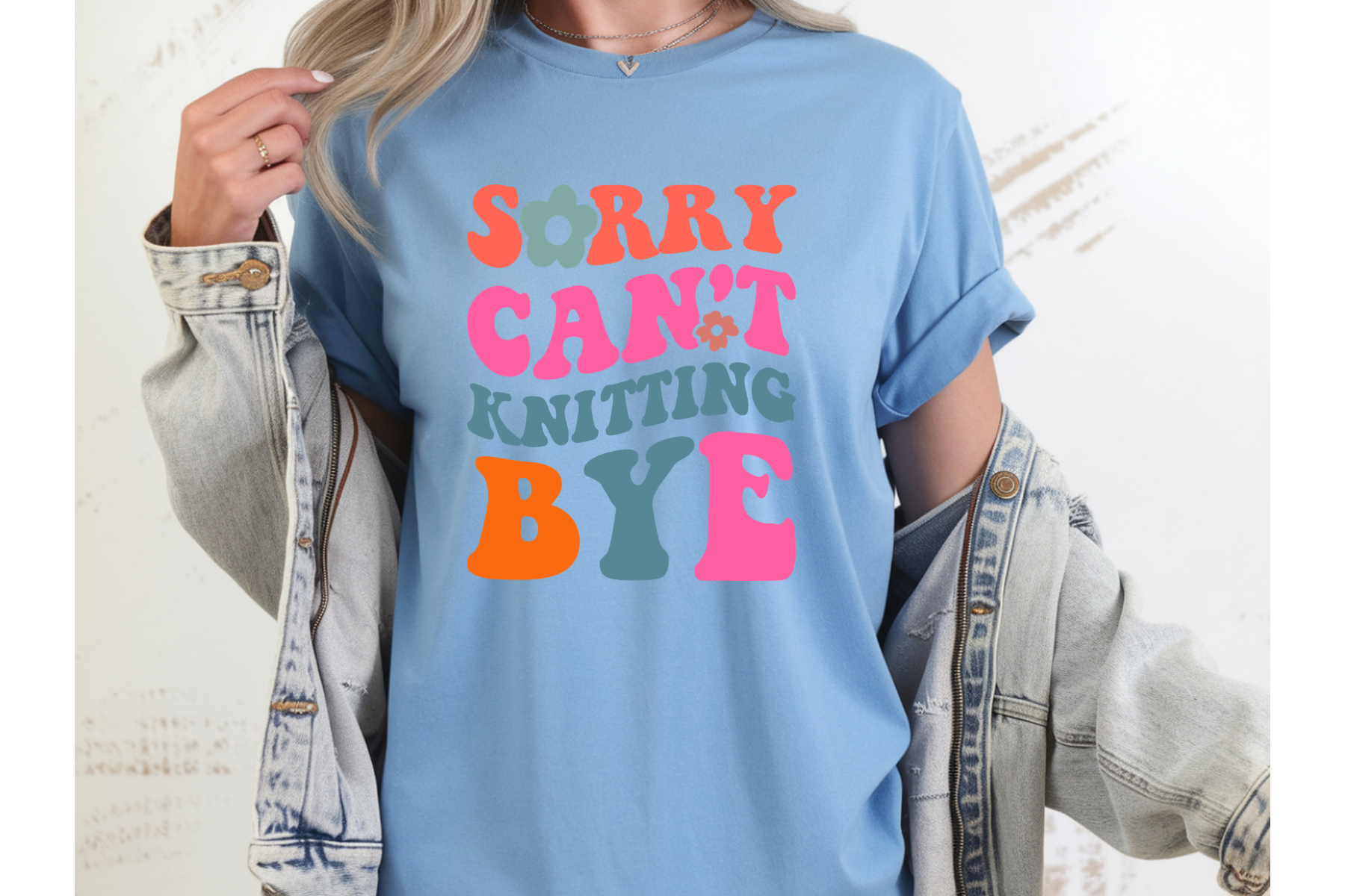 Sorry Can't Knitting BYE Tee