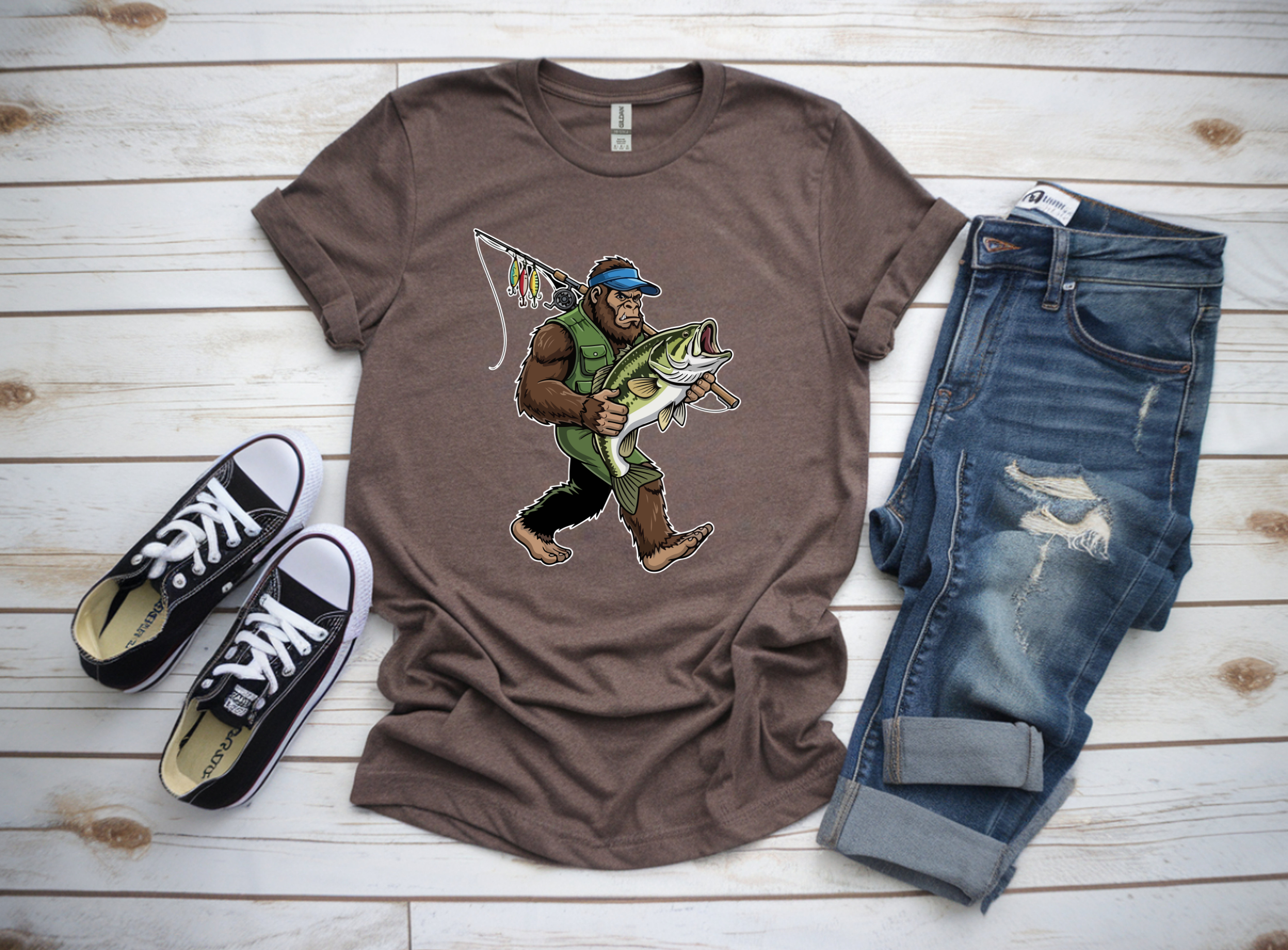 Bigfoot Fishing Tee