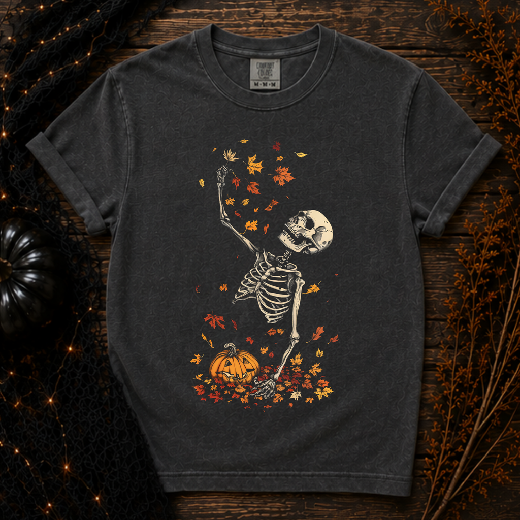 Falling for Fall Skeleton Comfort Colors Tee