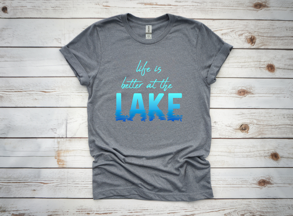 Life is Better at the Lake Blue Tee