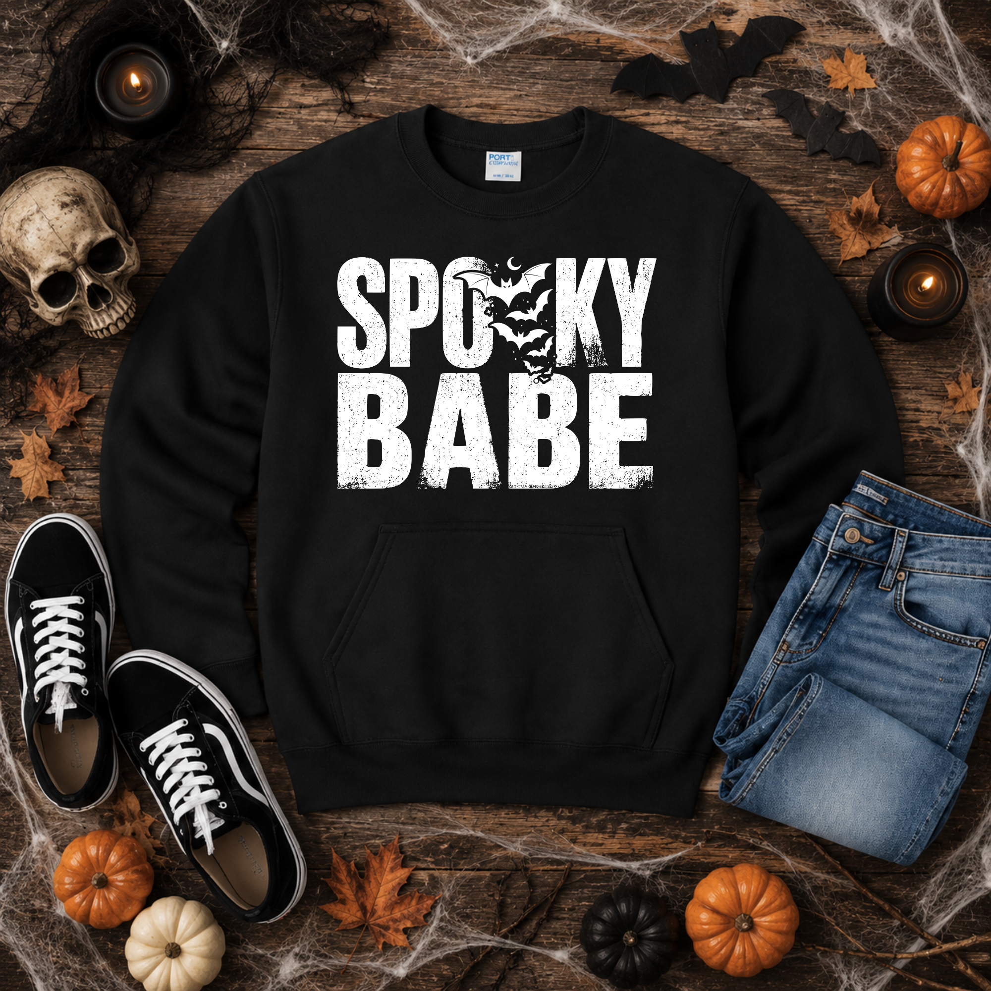 Spooky Babe Pocket Crewneck