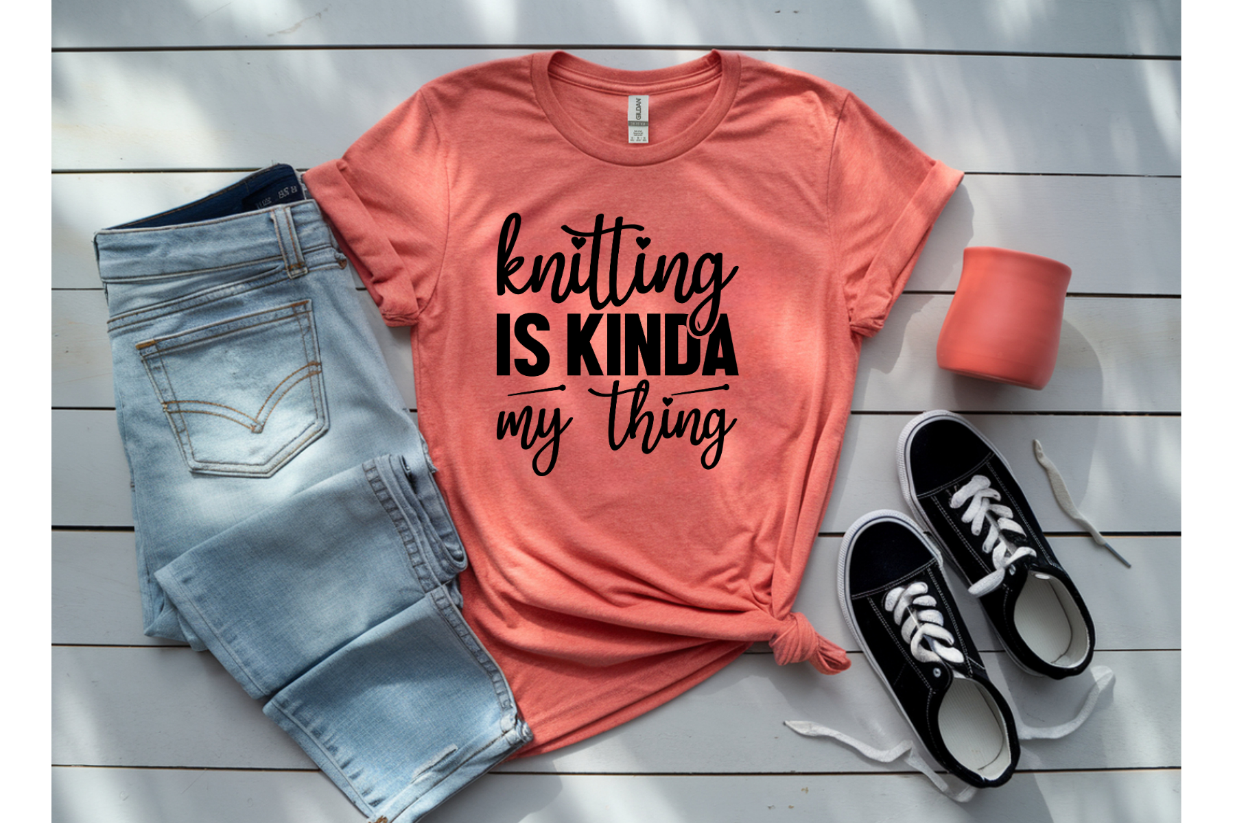 Knitting is Kinda my Thing Tee