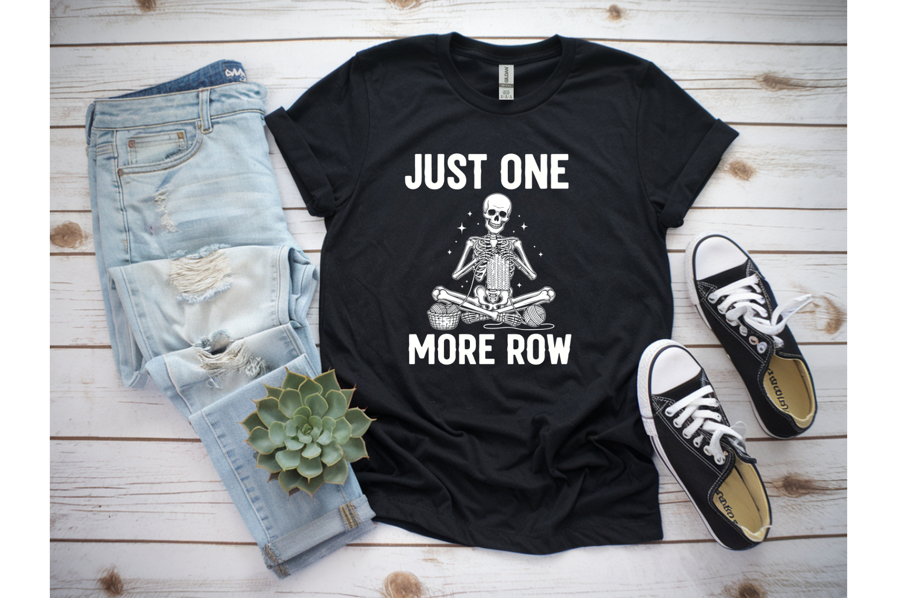Just One More Row Knitter Tee