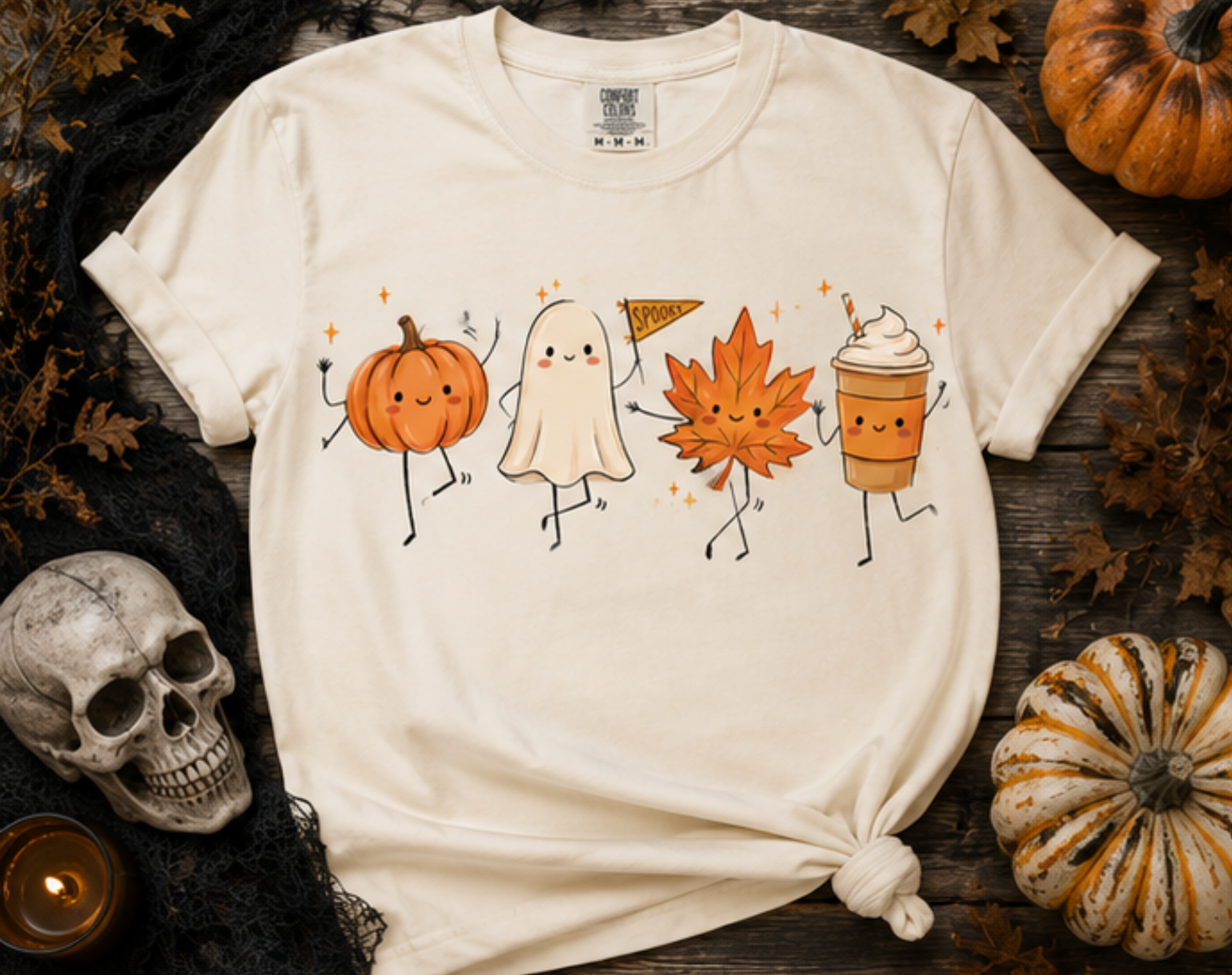 Spooky Little Friends Comfort Colors Tee