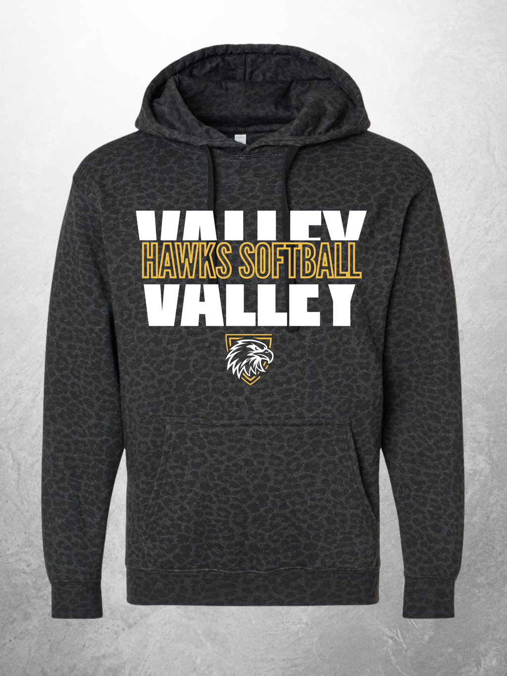 Hawks Softball Fleece Hoodie design option 1