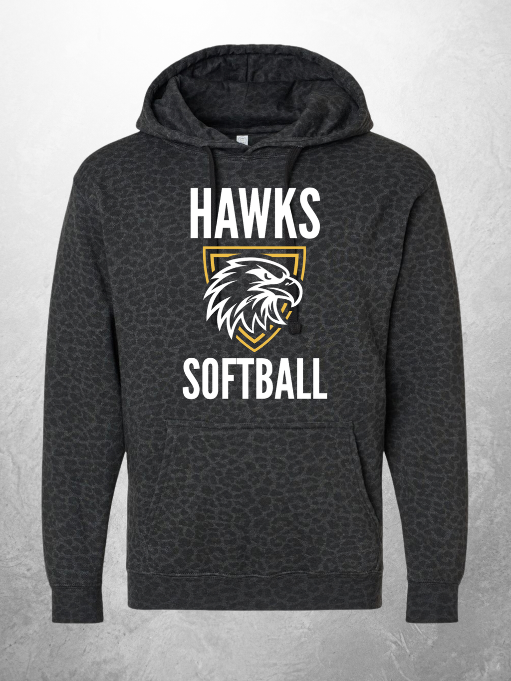 Hawks Softball Fleece Hoodie design option 4