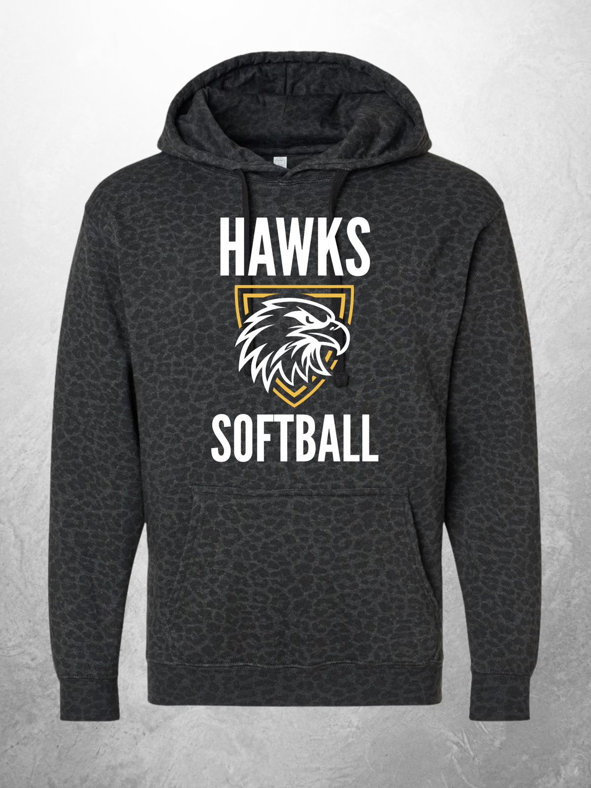Hawks Softball Fleece Hoodie design option 4