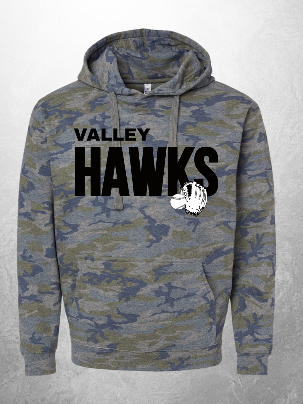 Hawks Softball Fleece Hoodie design option 6