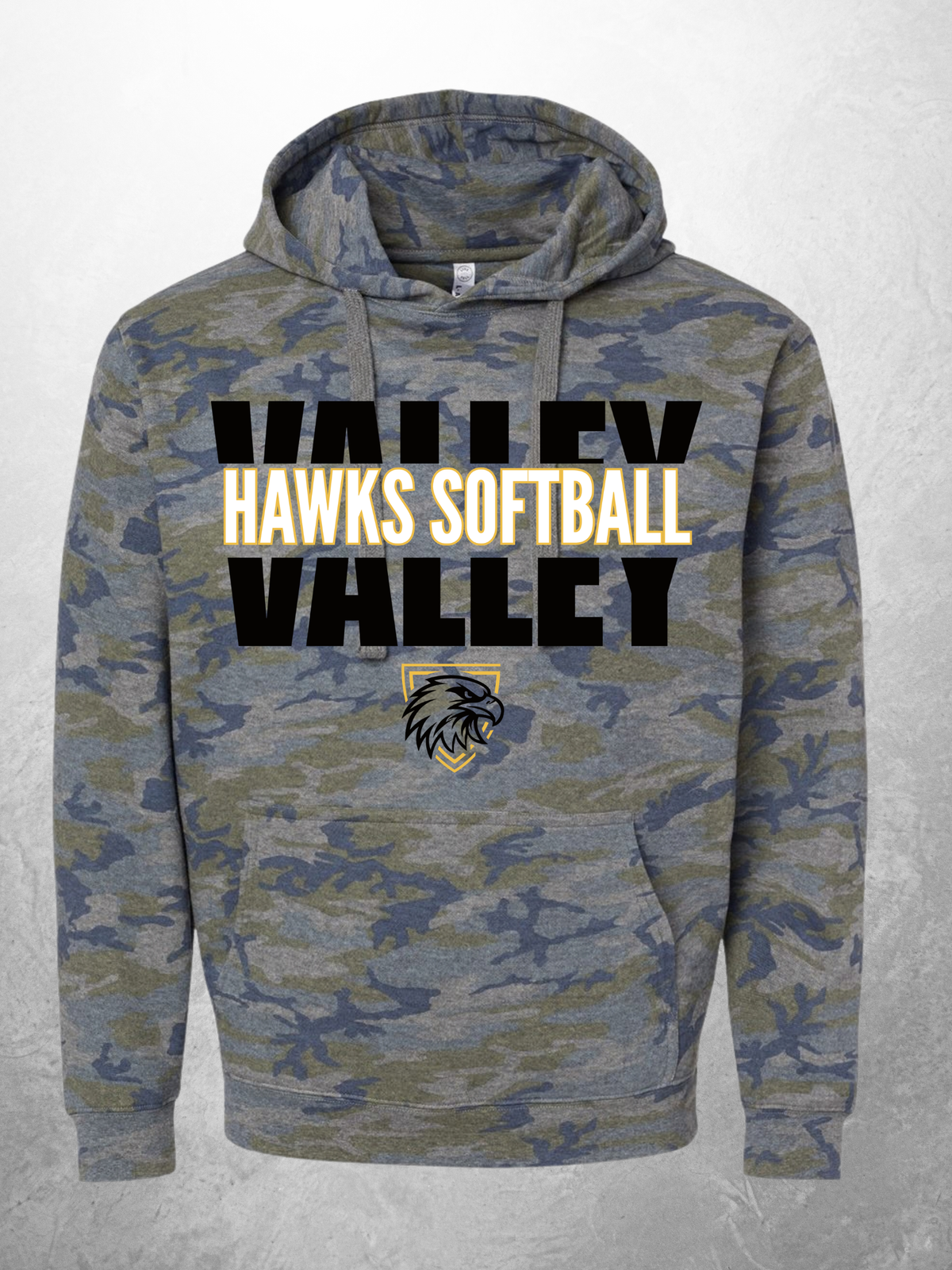 Hawks Softball Fleece Hoodie design option 7