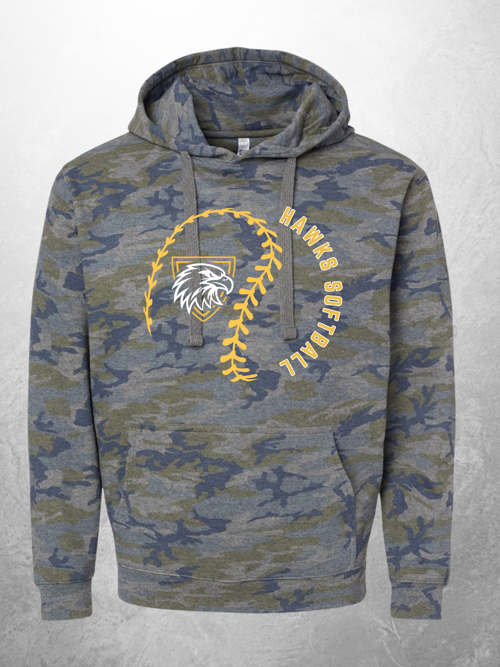 Hawks Softball Fleece Hoodie design option 9