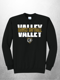 Hawks Softball block design on black crewneck