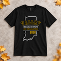 Black Valley 2026 Indiana middle school state XC qualifier shirt on a neutral background with gold autumn leaves